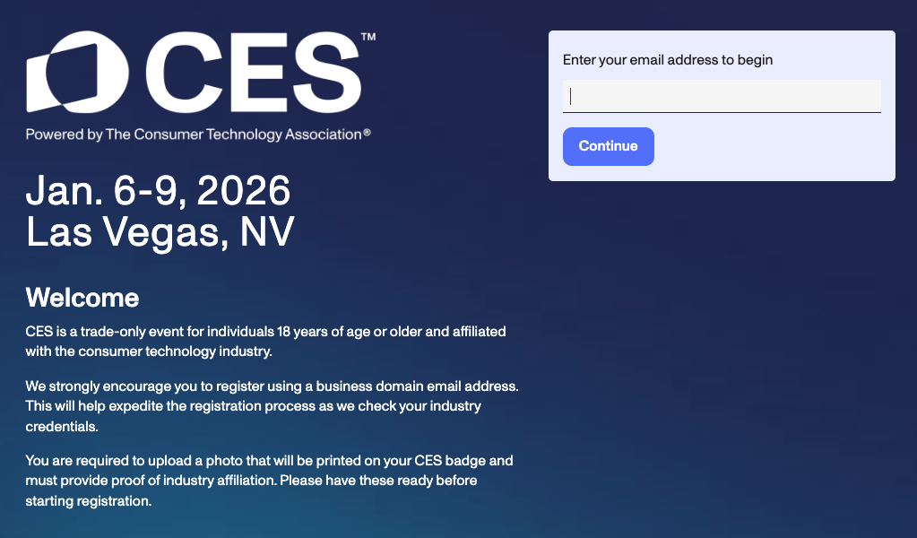 CES 등록 및 배지 수령 완벽 가이드 - CES 2026 모든 준비를 한 곳에서! 2 CES 등록