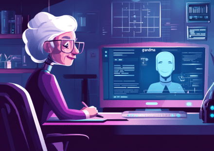 neovis An illustration of an AI driven grandma chatbot handlin 3fb782a5 a28a 4dba a48c 68203c03d6c9