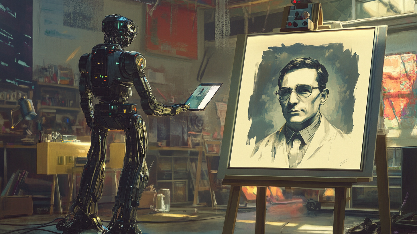 neovis An illustration of the AI powered robot artist Ai Da pa 7df12e0b e10b 477b 8ab5 94e9881f48ac