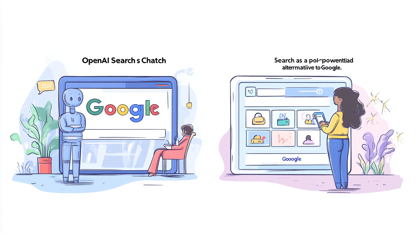 neovis Create an illustration showing OpenAIs ChatGPT Search a c8fb36c3 c8bf 4672 8886 5c7e49ef06d3