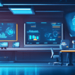 neovis A futuristic office scene showcasing five stages of AI d77cf837 81c1 4f5d 8665 c9f10a38c657