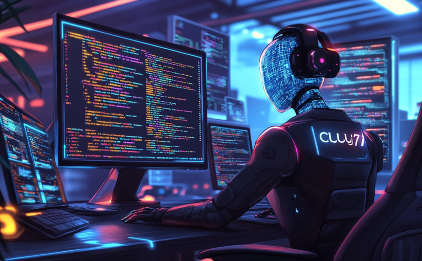 neovis a futuristic AI coding agent named Claude 3.7 working i 92ce3b43 ca9b 4d3b 8e47 50c11f26722d