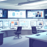 neovis futuristic office multiple screens displaying AI powere 03d63f03 8f16 47f8 afd8 14c267c0e36b