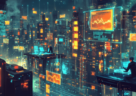 neovis a futuristic cityscape filled with glowing servers and b72eb838 6337 406a 8663 dfbd8ba94690
