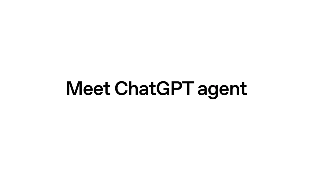 ChatGPT Agent 공개: 새로운 AI 에이전트 기능 탐구 2 ChatGPT Agent