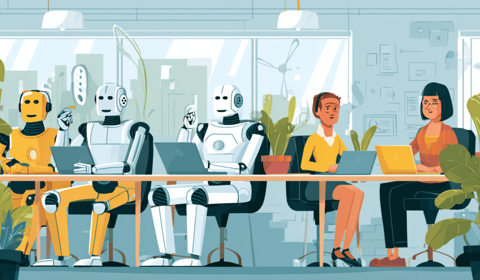 neovis A futuristic office scene depicting AI robots working a e1c59303 6e58 49bc 8399 fe53382a08da